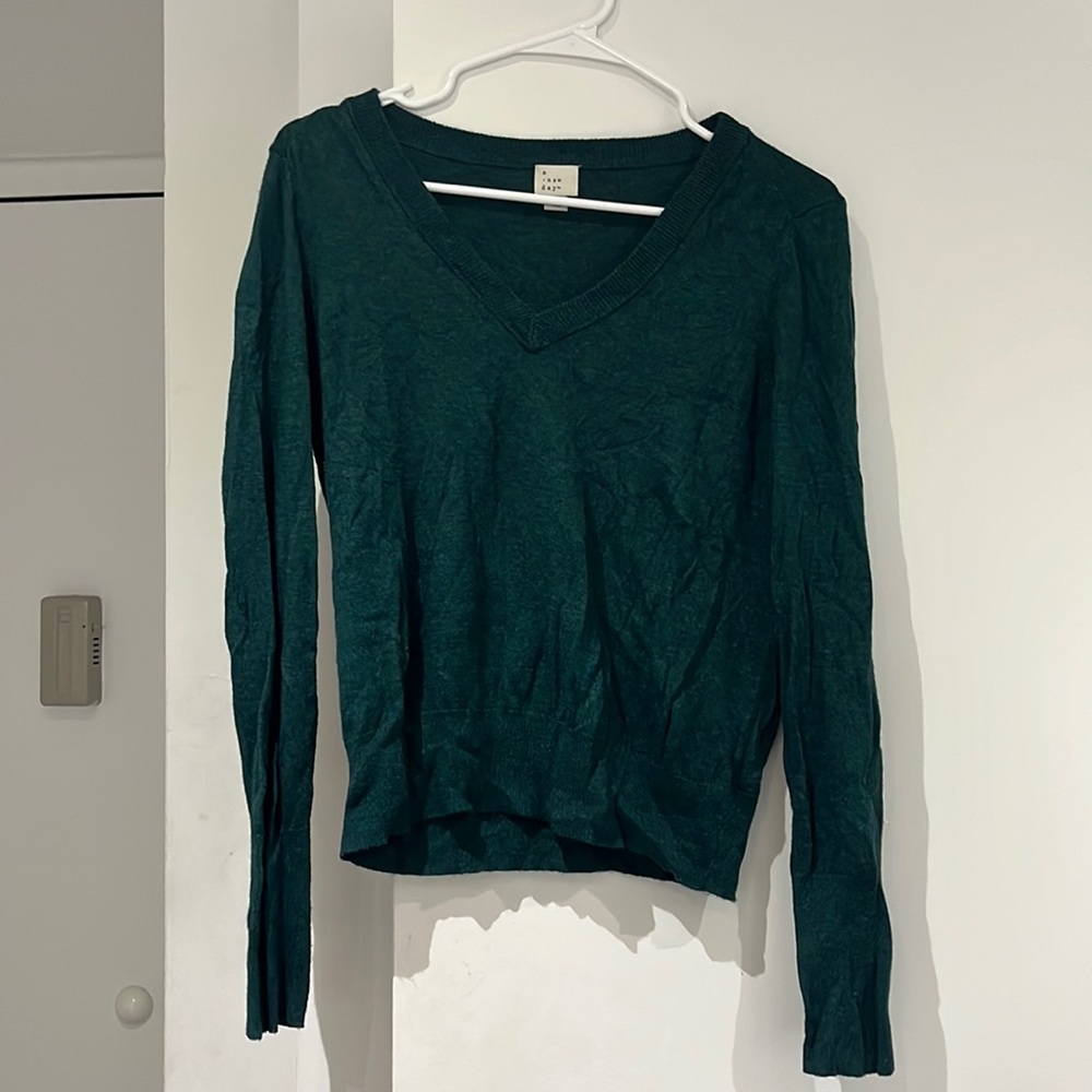 A New Day Dark Green Sweater